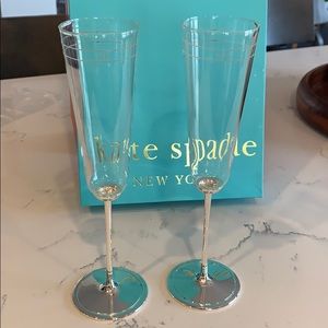 Kate spade champagne flutes